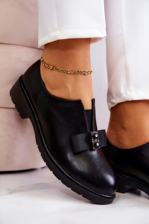 Жіночі сліпони-броги з декором Black Janelle