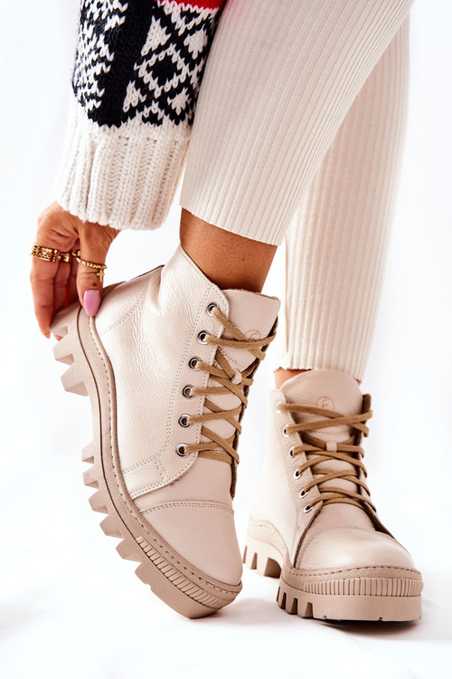 М'які шкіряні кросівки Черевики Beige Madisson