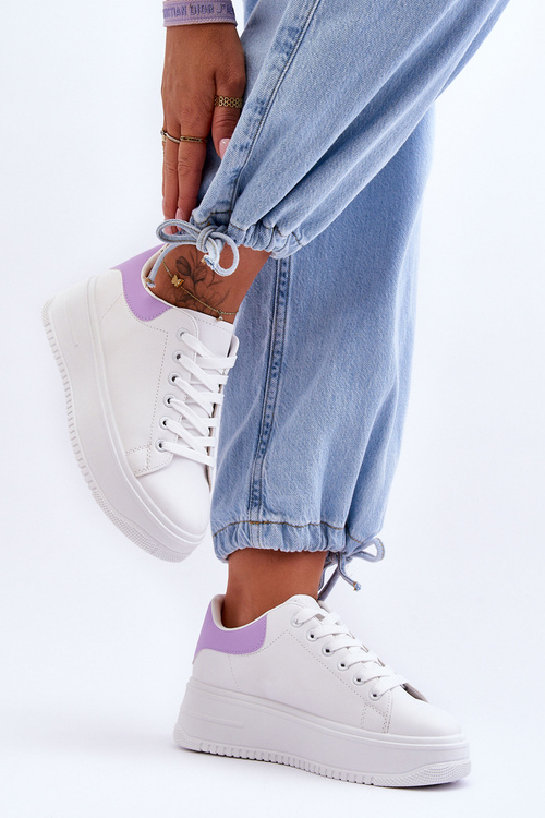 Жіноче класичне спортивне взуття біло-фіолетовий Night Trip