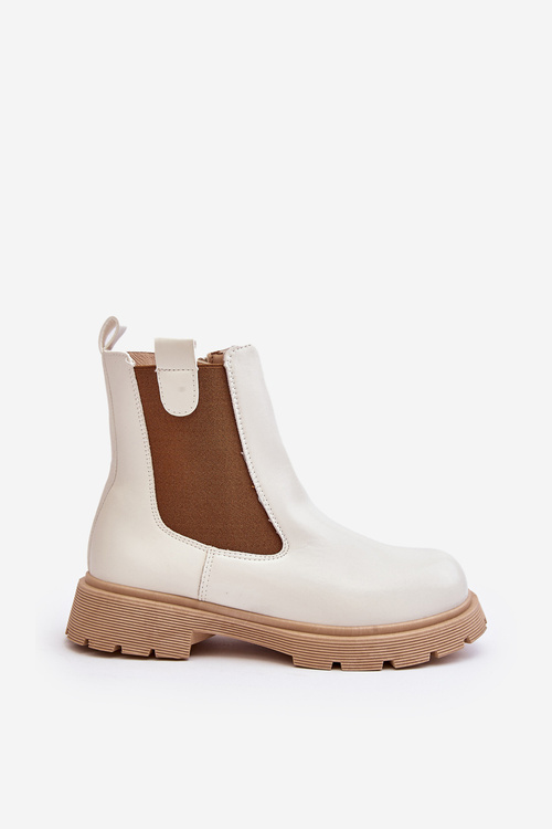 Жіночі ботильйони на блискавці Білі Ramhel