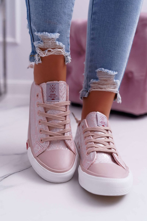 Жіночі кросівки Cross Jeans рожеві DD2R4058