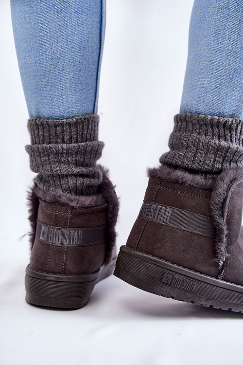 Жіночі зимові черевики Big Star KK274623 сірі