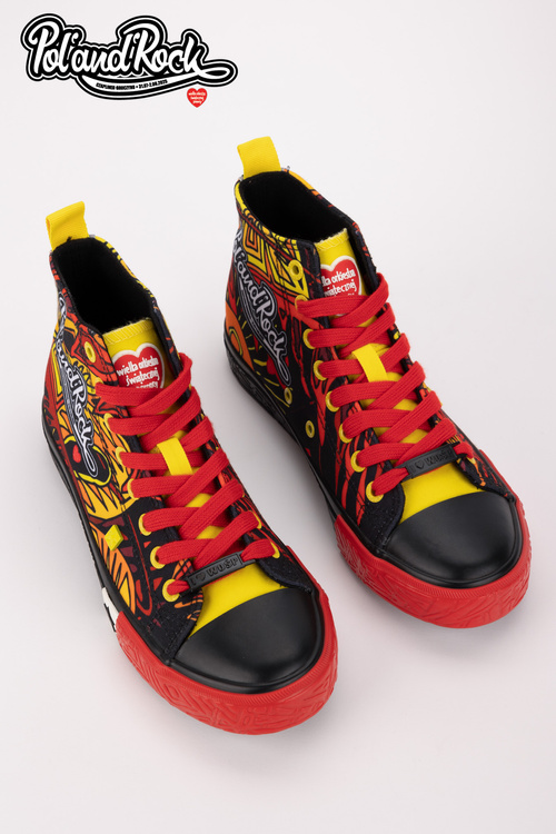 Кросівки Pol'and'Rock Festival X Big Star SS174501 Чорно-Червоні