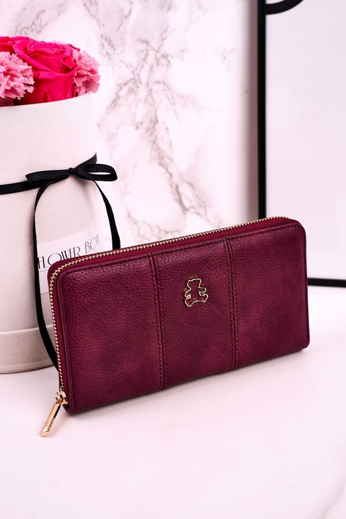 Великий жіночий гаманець Lulu Castagnette Burgundy
