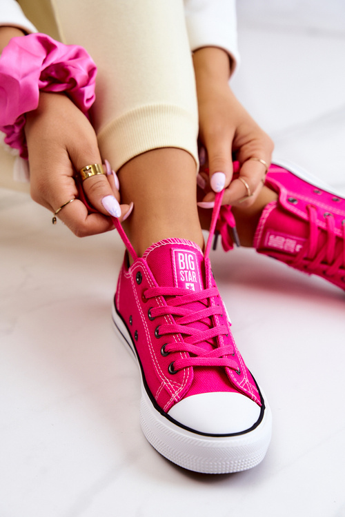 Жіночі низькі кросівки Big Star JJ274A005 Фуксія