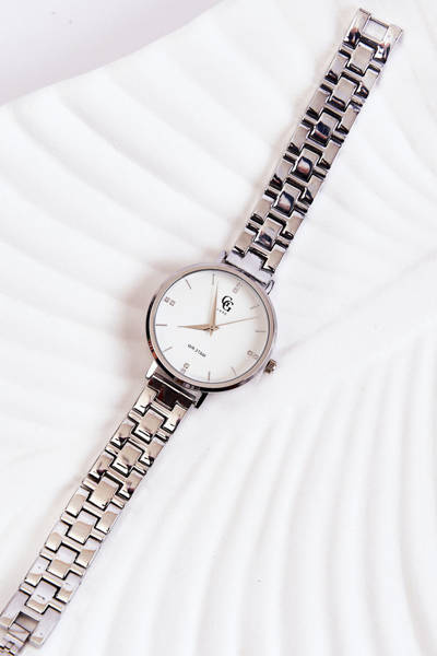 Жіночий срібний годинник GG Luxe із кубічним цирконієм