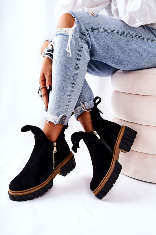 М'які черевики на блискавці Black Cadence