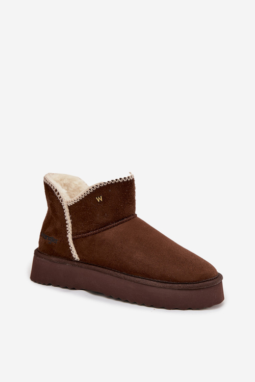 Жіночі снігові черевики на платформі Wrangler 20253093.IKU шоколадні