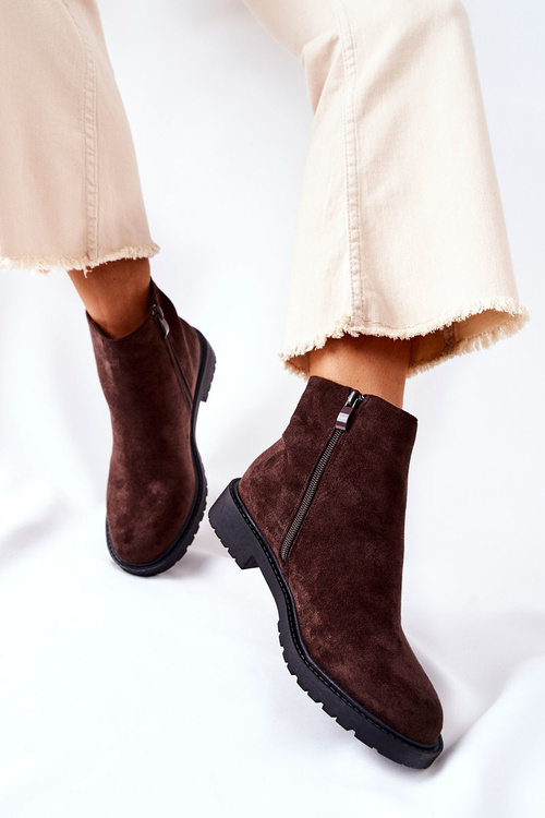 Коричневі чоботи на підборах Laurette