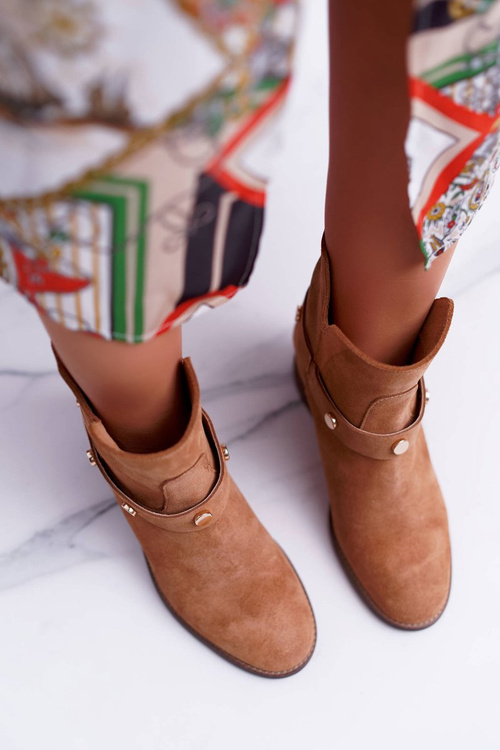 Жіночі черевики Laura Messi 1890 Leather Suede Camel Darmah