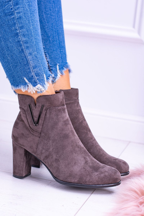 Чоботи на шпильці Sergio Leone Coffee Suede Valentia