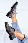 Жіночі броги Оксфорди Flowers Leather Maciejka 04087-43