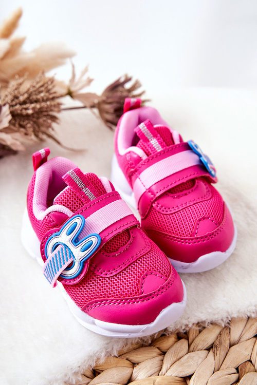 Дитяче спортивне взуття на липучці Befado 516P089 Рожевий