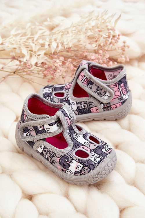 Дитяче взуття Тапочки Befado Kittens 630P001 Сірі