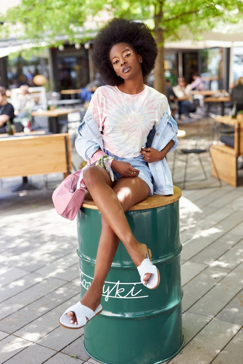 Жіночі замшеві тапочки світло-блакитні Edesa