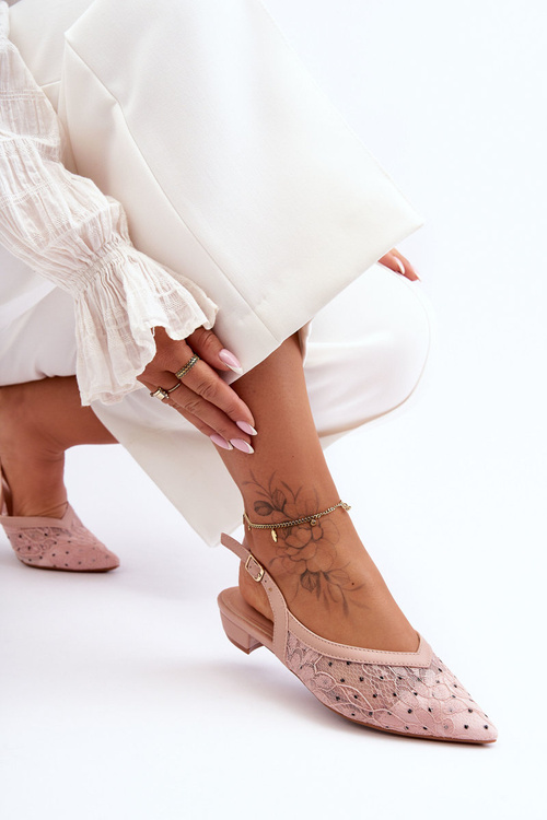 Жіночі балетки в горошок Pink Adore