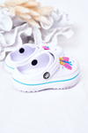 Дитячі поролонові тапочки Crocs White Lazy Day