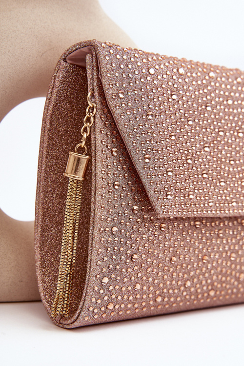 Декорована офіційна сумка-клатч Edela Pink