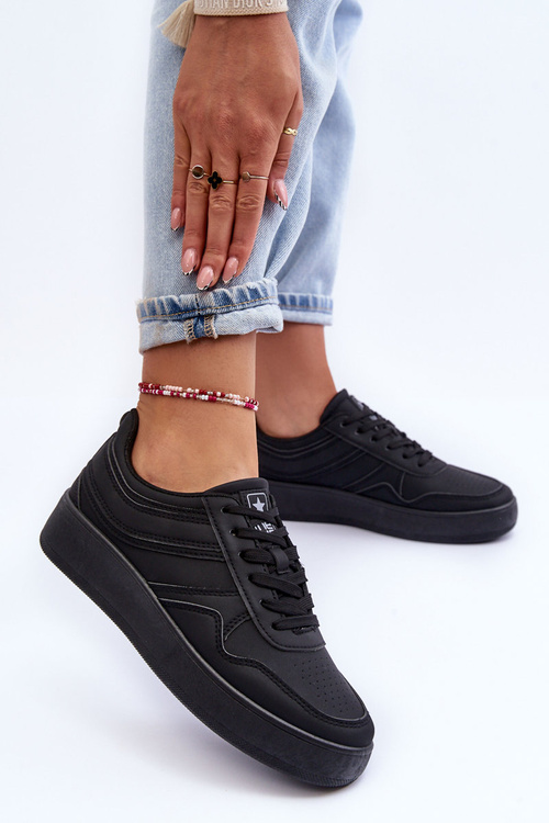 Жіноче спортивне взуття Кросівки чорно-сріблясті Aruba