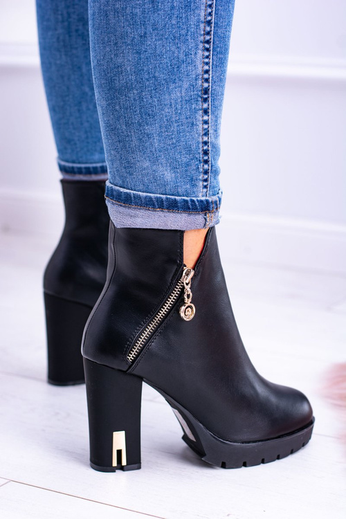 Чорні екстравагантні черевики Superlove