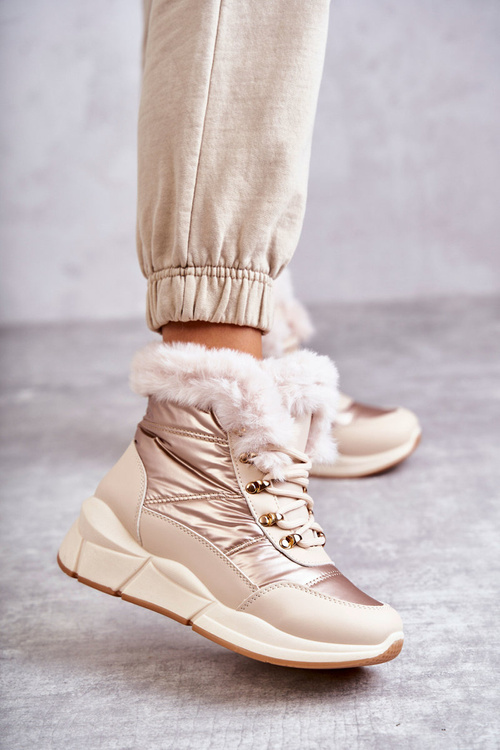 Жіночі мереживні сноуборди світло-бежевого кольору Anna