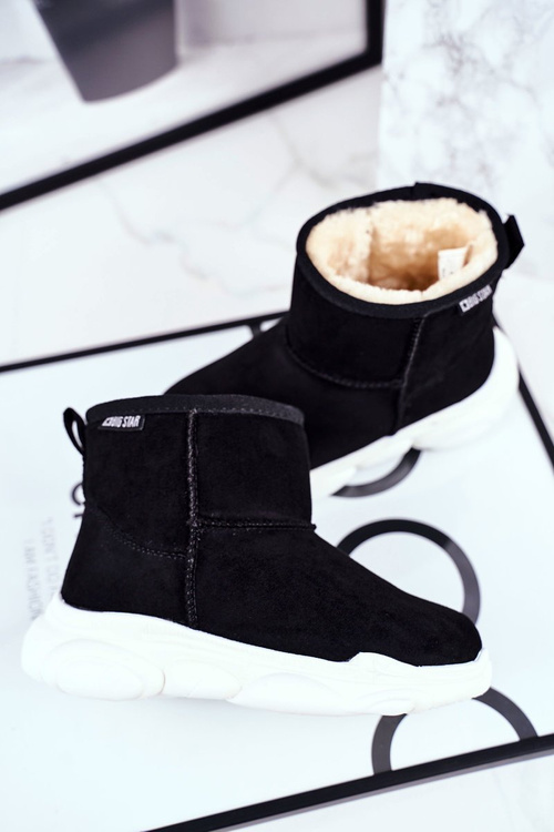 Дитячі снігові черевики Big Star на хутрі чорні GG374085