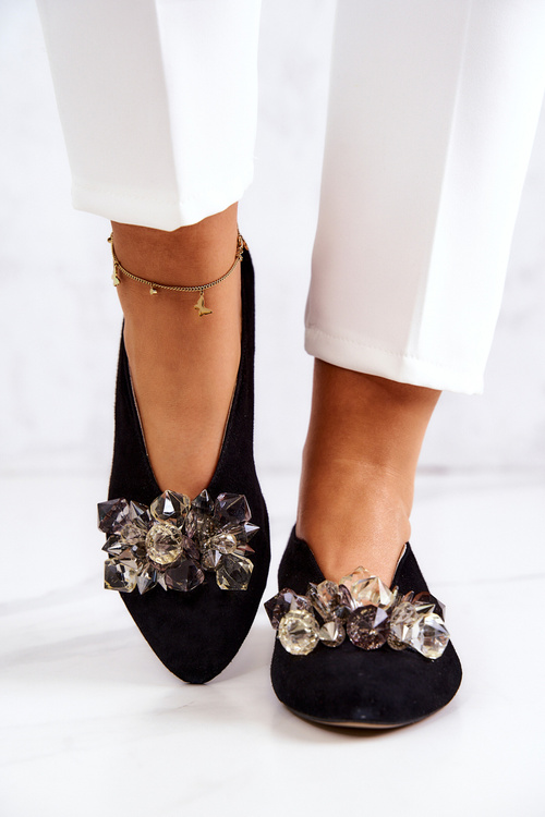 Елегантні замшеві туфлі з декором Black McQueen