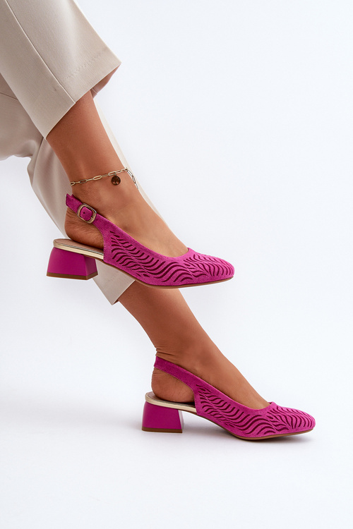 Туфлі для корту на підборах кольору фуксії Gemifa