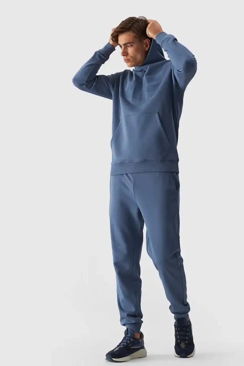 Чоловічий пуловер з капюшоном синій 4FWMM00TSWSM1464-32S