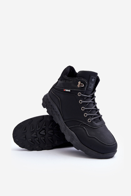 Чоловічі утеплені чорні трекінгові черевики Daviana