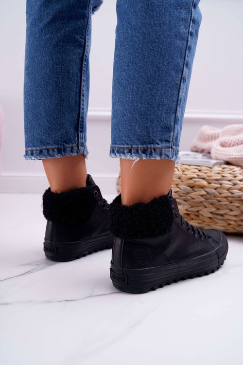 Жіночі кросівки Big Star High Warmed Black EE274145