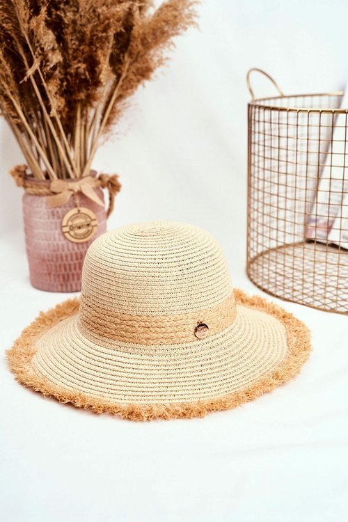 Жіноча шапка Summer Beach 100% Paper Beige