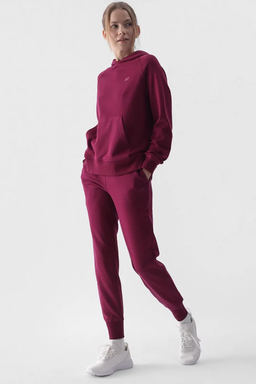 Жіноча толстовка без блискавки фіолетова 4F 4FWMM00TSWSF1468-51S