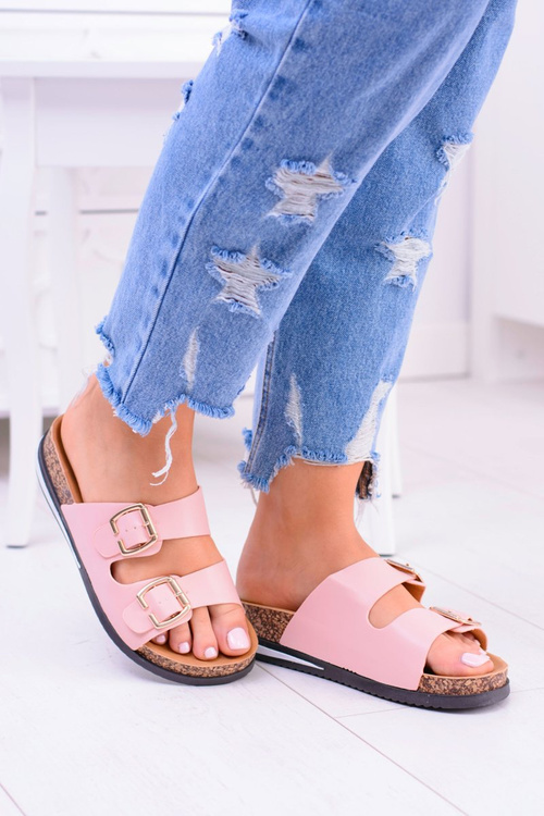 Жіночі рожеві пробкові шльопанці Ferone