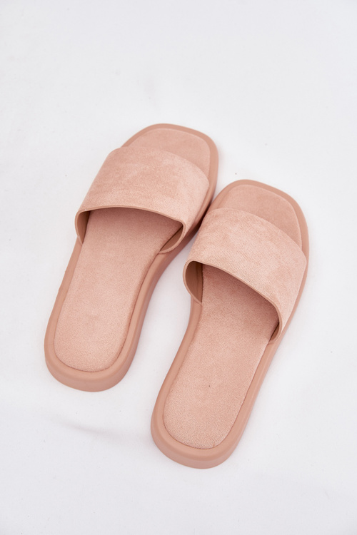 Жіночі Сандалі На Платформі З Еко Замші Брудно Рожеві Jorina