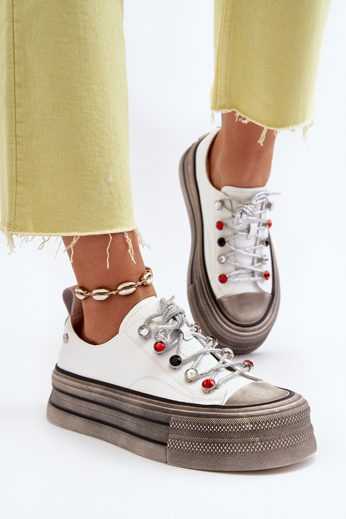 Жіночі кросівки на платформі GOE NN2N4054 Білі