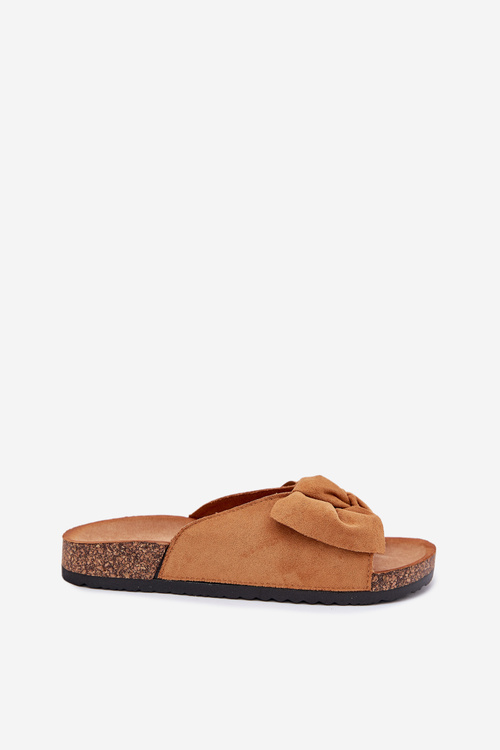 Жіночі Сандалі На Корковій Підошві З Бантом Кемел Сереса