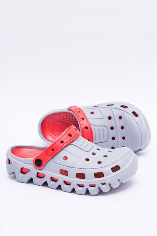 Сірі чоловічі садові легкі шльопанці Kroksy Eva