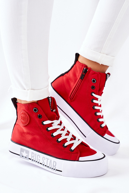 Високі кросівки на платформі Big Star II274018 Red