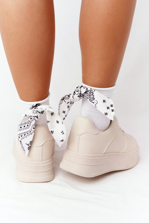 Жіноче спортивне взуття на платформі бежеве This Is Me