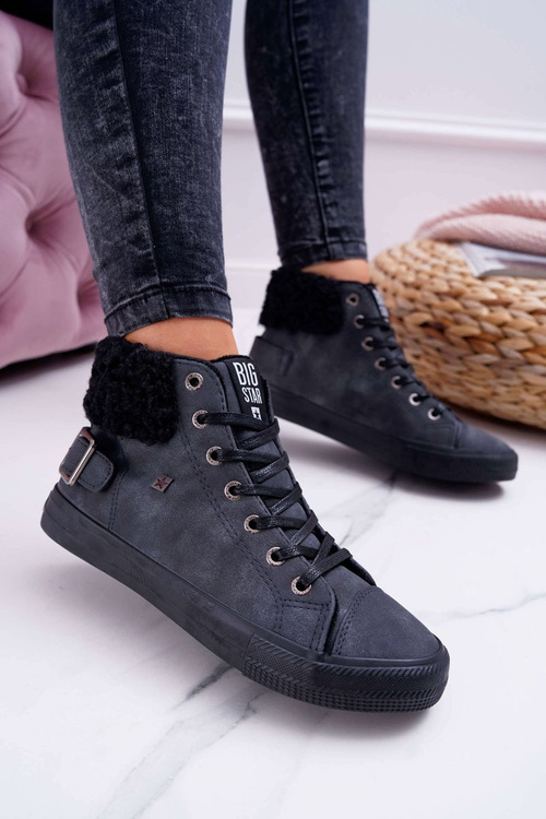 Кросівки жіночі Big Star High Warmed Black EE274080