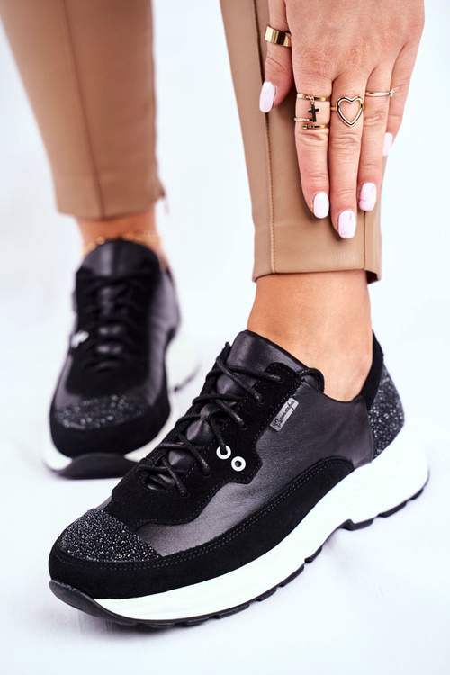 Жіноче спортивне взуття Шкіряні кросівки Maciejka 04845-01