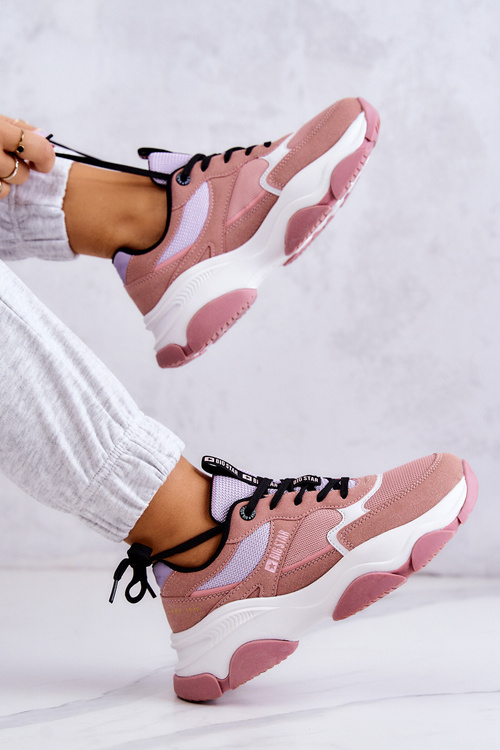 Жіноче спортивне взуття Big Star JJ274577 Рожевий