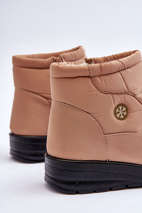 Жіночі зимові черевики на підкладці бежеві Helis