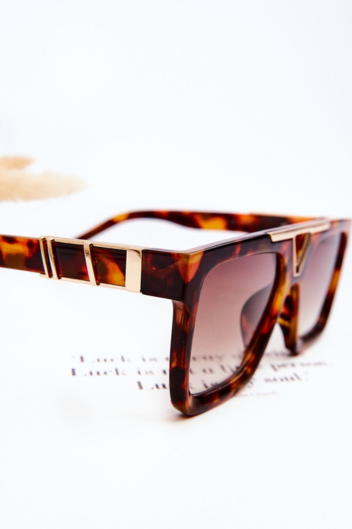 Жіночі сонцезахисні окуляри V130037 Leopard Brown