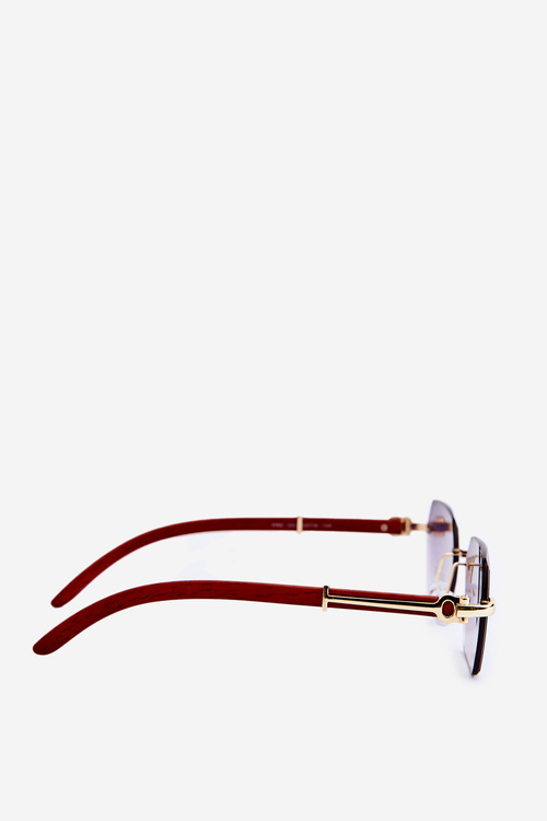 Коричневі жіночі сонцезахисні окуляри UV400