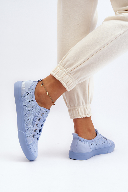 Сині кросівки на шнурівці BIG STAR JJ274060