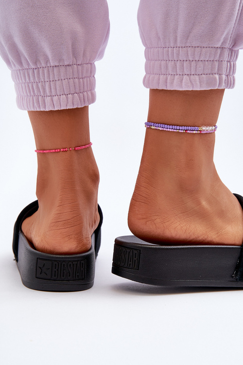 Жіночі замшеві босоніжки на платформі Big Star NN274A670 чорні