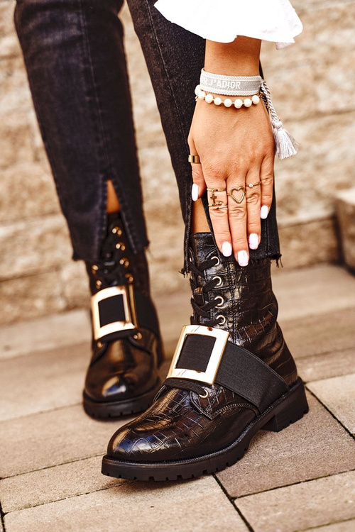 Чоботи жіночі чорні Happy Su