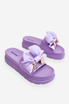 Тапочки з бантиком і плюшевим ведмедиком Вайолет Сюзі